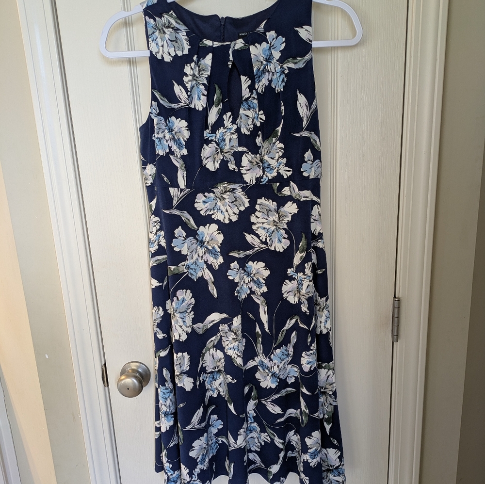 Floral Navy Blue Skirt